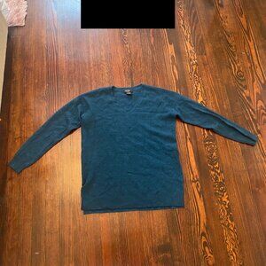 Dark Blue Lord and Taylor V neck Cashmere Sweater